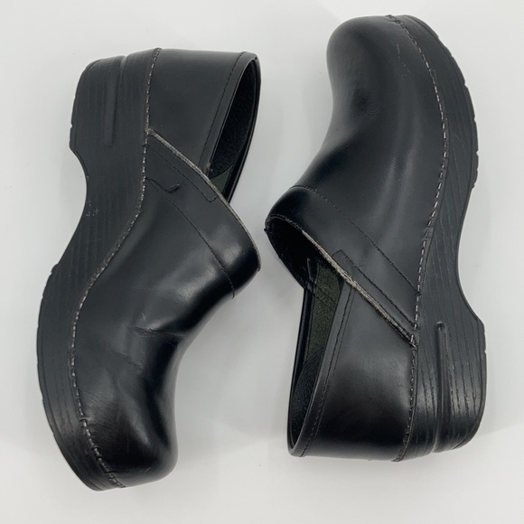 DANSKO Classic Comfort Black Leather Work Clog Shoes 39 - Picture 16 of 16